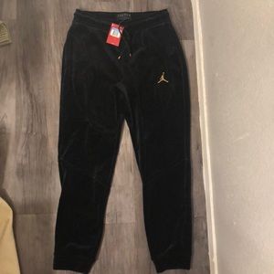 Black Jordan Velour joggers